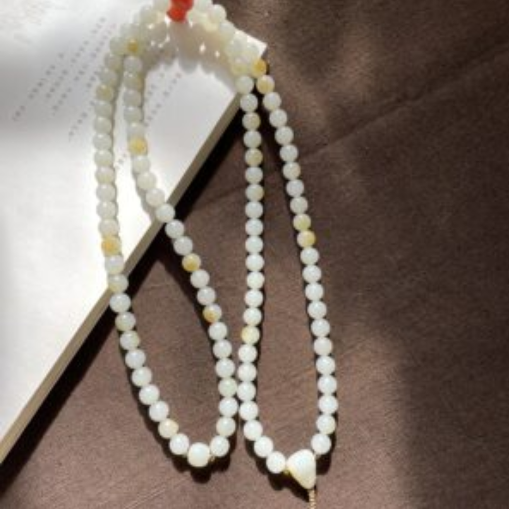 108 Buddha Single-seed Nephrite Bead Necklace - Image 4