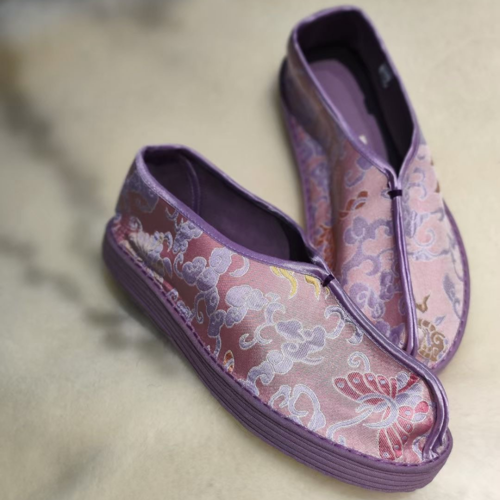 “Elysian Walkers” Thousand-Layer Sole Silk Shoes - Image 16