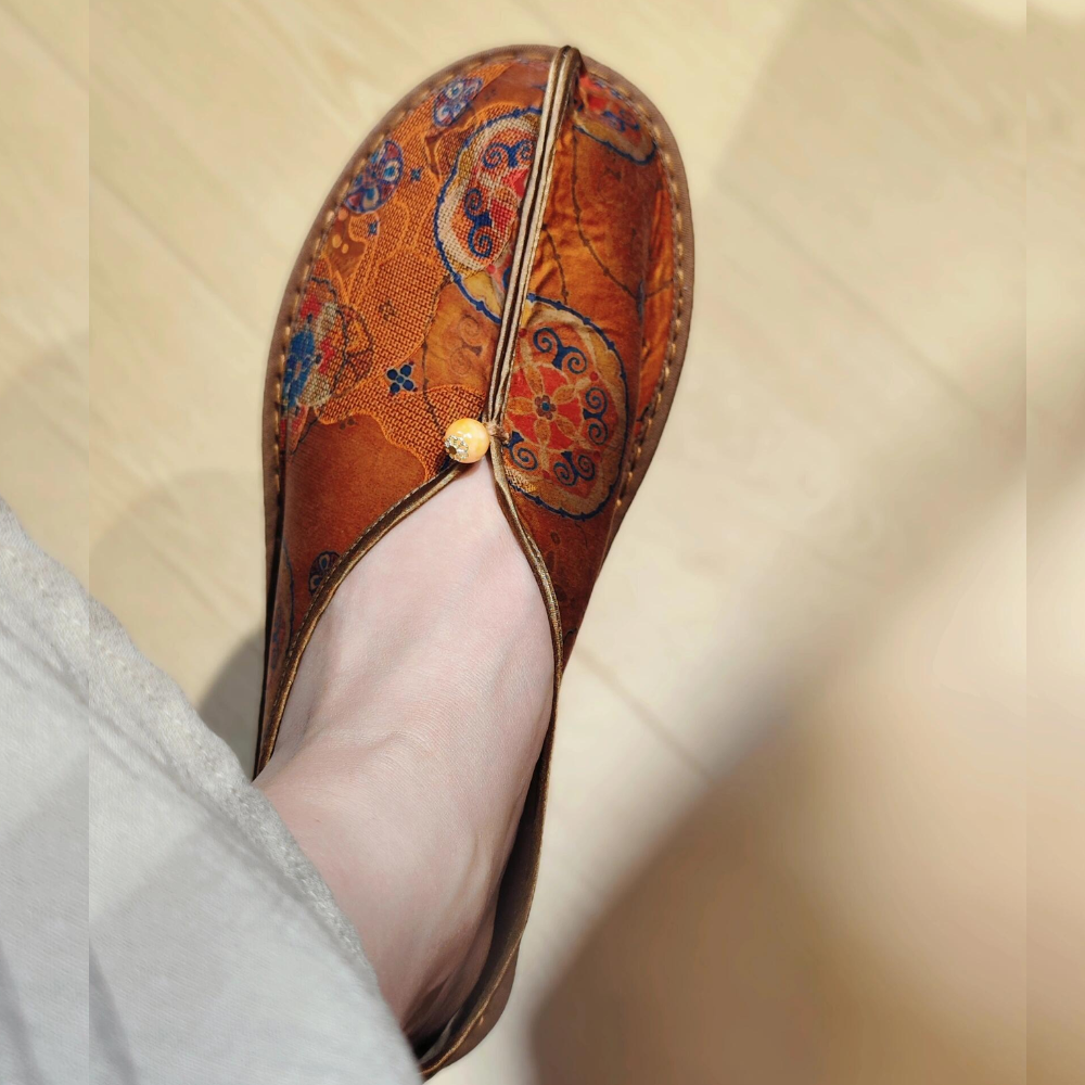 “Elysian Walkers” Thousand-Layer Sole Silk Shoes - Image 15