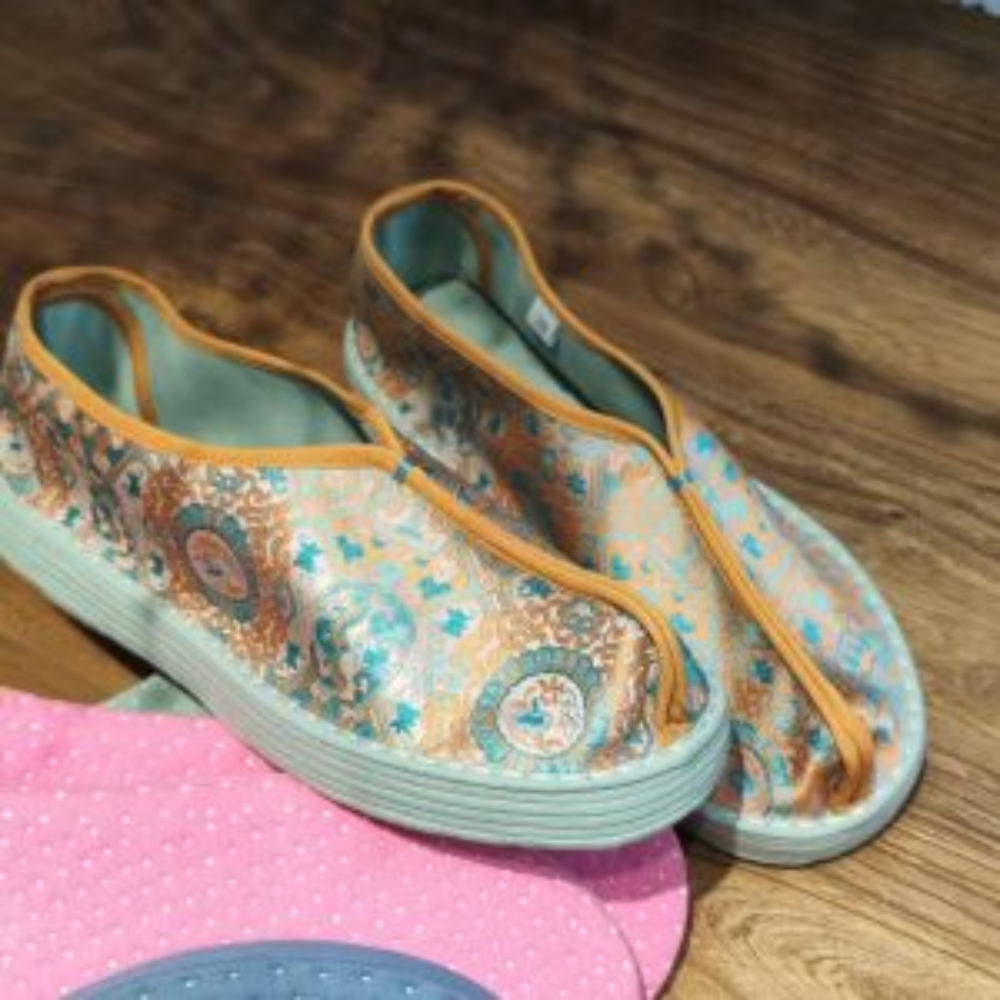 “Elysian Walkers” Thousand-Layer Sole Silk Shoes - Image 11