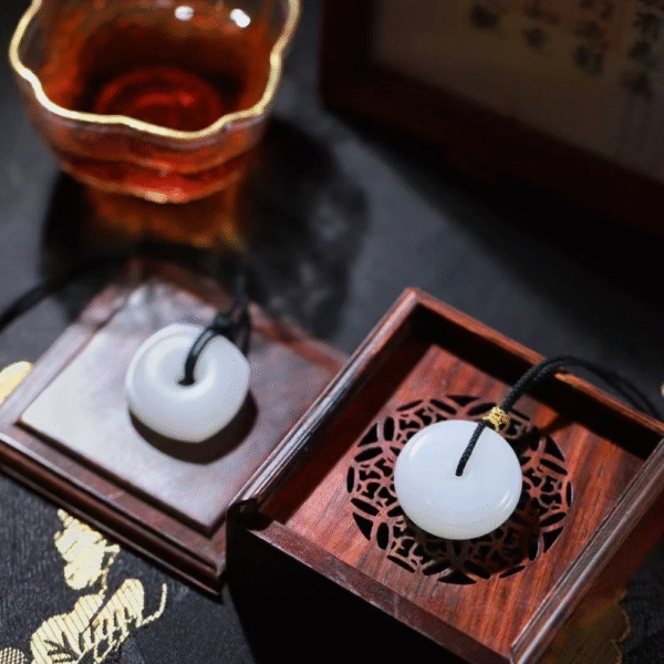 “Essence of Purity” – Twin White Nephrite Pendants - Image 3