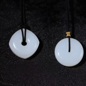 “Essence of Purity” – Twin White Nephrite Pendants