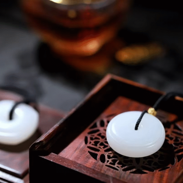 “Essence of Purity” – Twin White Nephrite Pendants - Image 8
