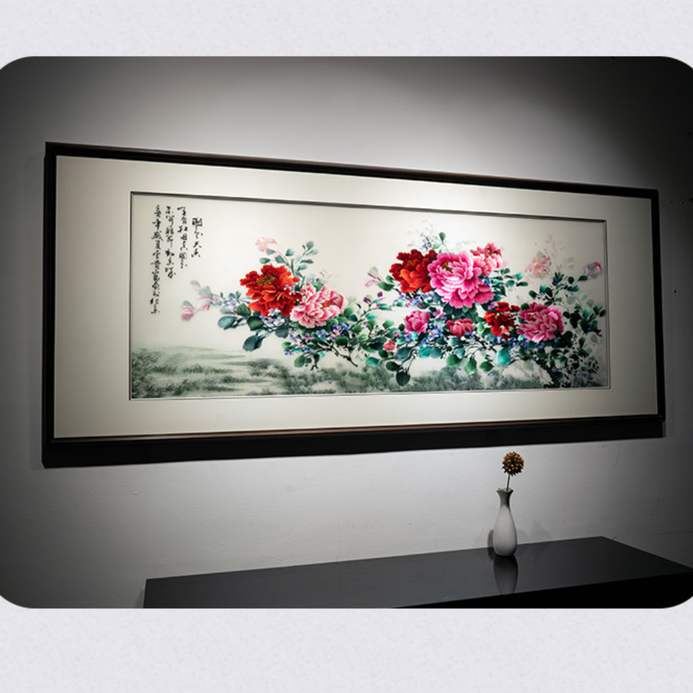 Handcrafted Silk Embroidery Tapestry/Artwork - Image 2