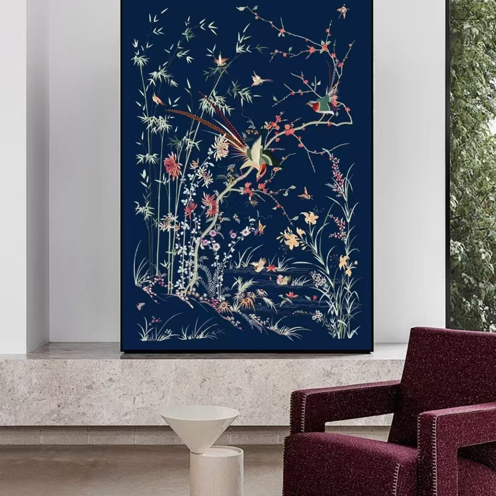 Handcrafted Silk Embroidery Tapestry/Artwork - Image 4