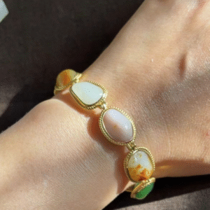 Lonely Stone “Treasure of Colors” Gold Bracelet – 30.5g