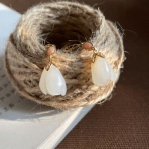Magnolia Blossom Ear Hook Earrings