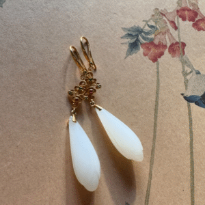 Magnolia Elegance Jade Earrings