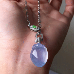 Purple Glassy Jadeite Choker Necklace