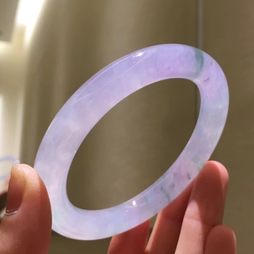 Violet Jadeite Bangle- Size 56mm - Image 2