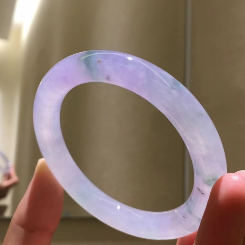 Violet Jadeite Bangle- Size 56mm - Image 3