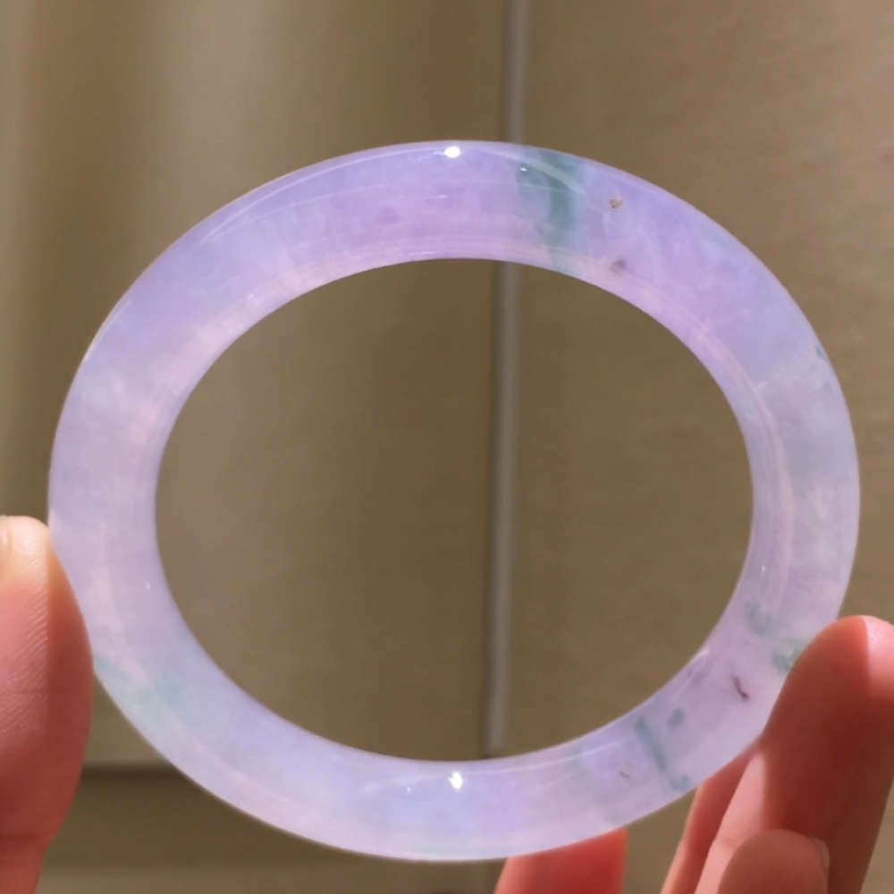 Violet Jadeite Bangle- Size 56mm - Image 4