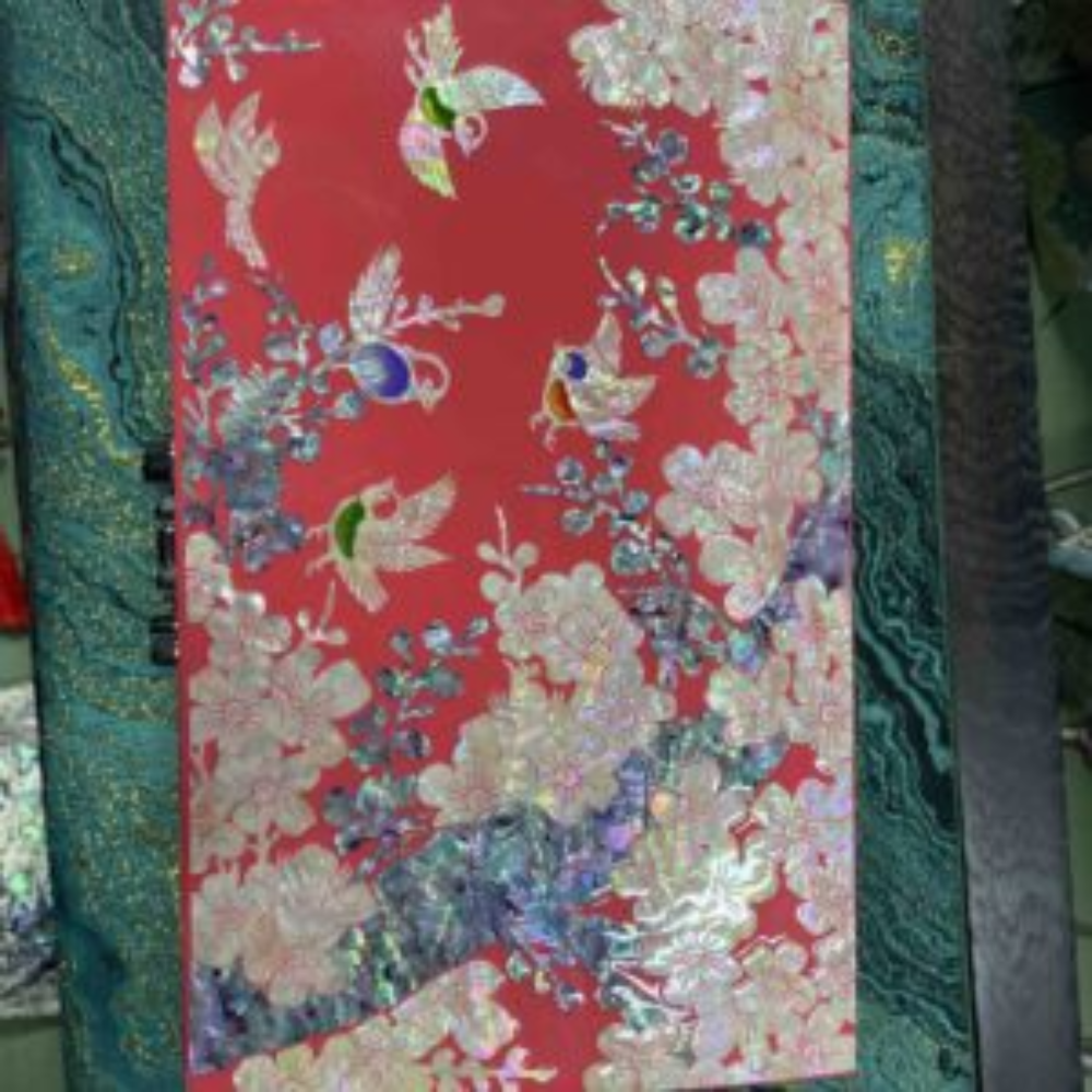 Handcrafted Shell Inlay Lacquer Jewelry Box - Image 6