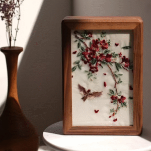 Jewelry Box with Chinese Su Embroidery